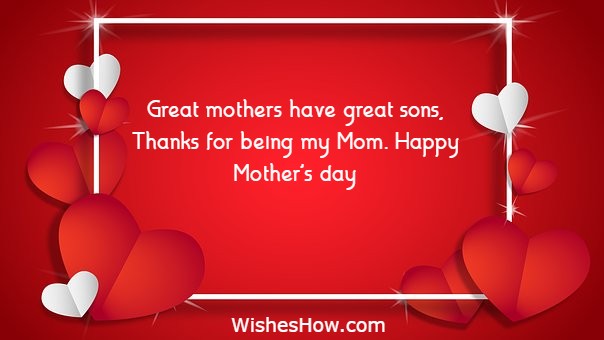 Mother's Day Wishes From Son 